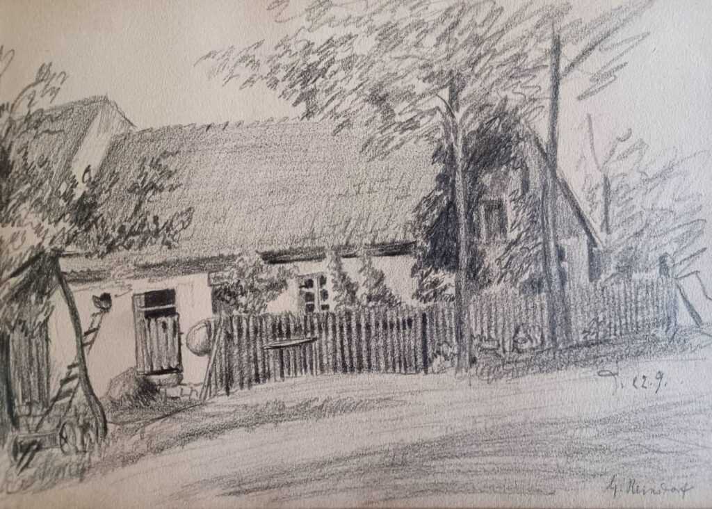 Gehöft in Reinsdorf - von Else Hertzer Gehöft in Reinsdorf - von Else Hertzer